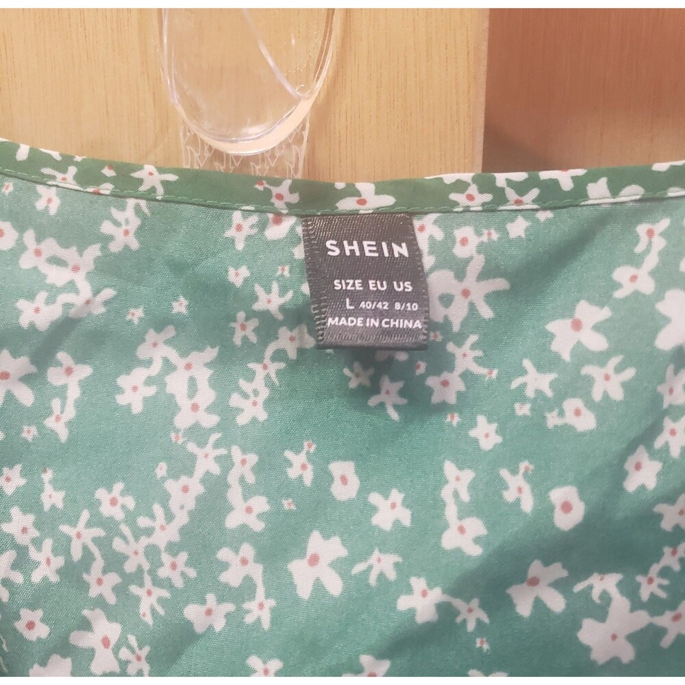 SHEIN Floral Print Green Dress
Size L - Picture 3 of 7